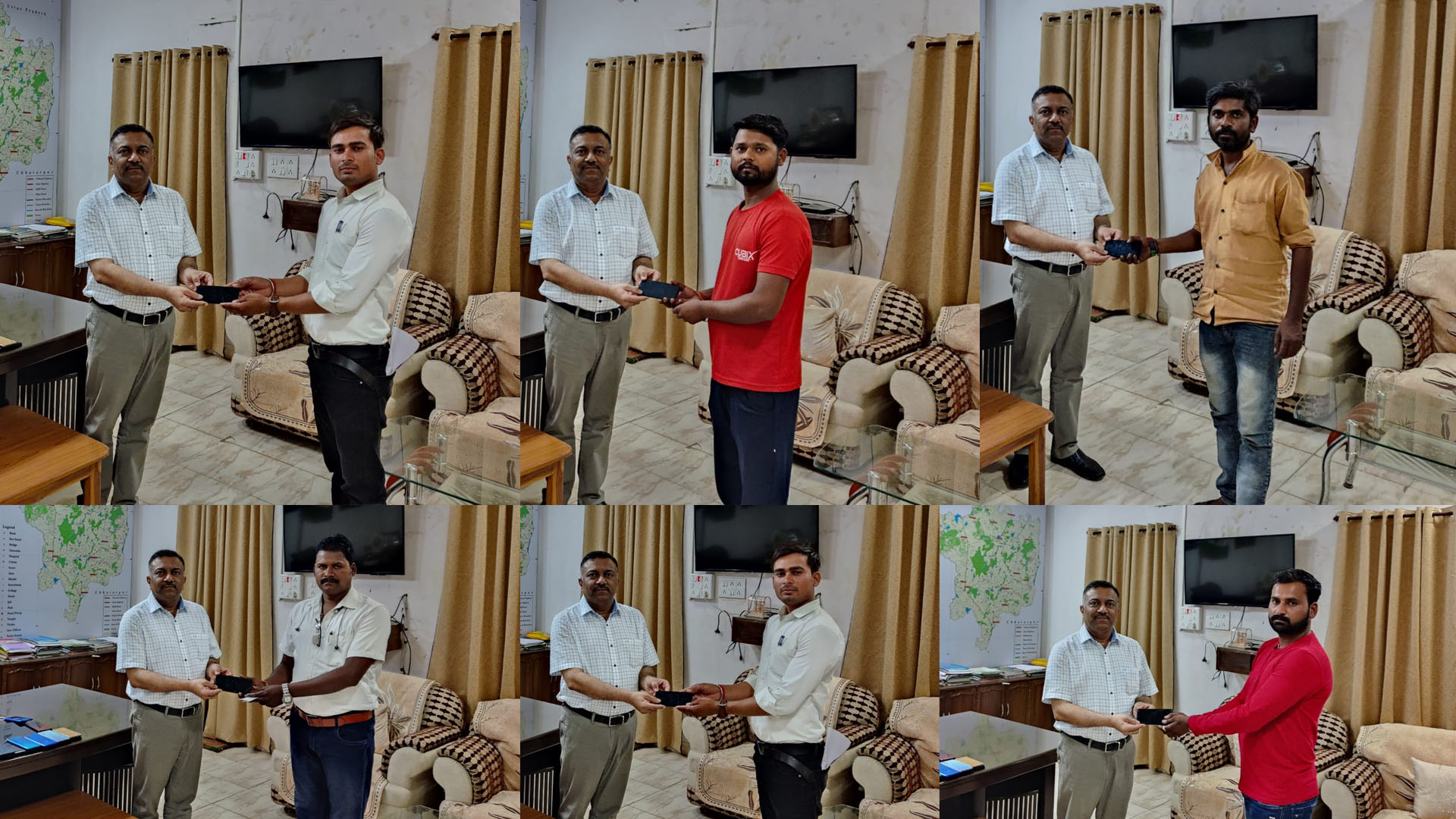 Tikamgarh Police has recovered 30 missing mobile phones. On getting the mobile back, the smile returned on the faces of the mobile owners.