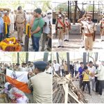 Head constable Neeraj Bhargava, who was martyred in an encounter with poachers who hunted black buck and peacock in Aaron police station area