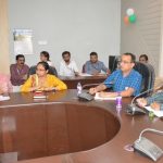 Collector Dr. Ilaiyaraaja T reviewed the progress made in the four assembly constituencies of the city as per the instructions of the Election Commission of India, in the meeting held in the meeting room of the Collector's office today.