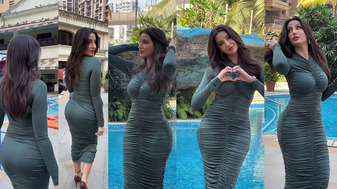 Sexy! Nora Fatehi Flaunts and Curves Skintight Dress, Hot Video Viral; see Nora Fatehi became famous due to her excellent career as an actress and dancer in Bollywood.