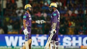 IPL 2024 Kolkata Knight Riders Beat Royal Challengers Bengaluru by 7 Wickets to End Streak of Home Teams Winning