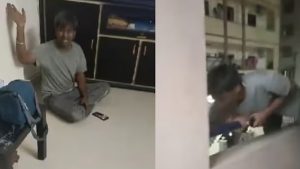 woman promptly captured the unsettling scene in a video that has since gone viral.