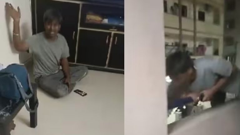 woman promptly captured the unsettling scene in a video that has since gone viral.