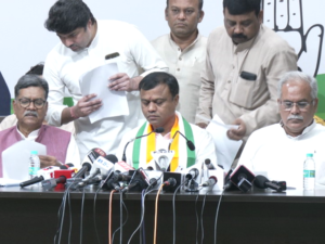 MLA Devendra Yadav arrested for his alleged role in the Balodabazar arson incident two months ago