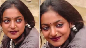 Maha Kumbh held in Prayagraj attracts millions of devotees every time, but this time a simple girl selling Rudraksh garland, Monalisa, became the topic of discussion on social media.