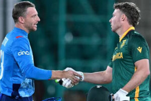 South Africa defeated England by seven wickets to enter the semi-finals of the Champions Trophy 2025, topping Group B and knocking Afghanistan out of the semi-final race.