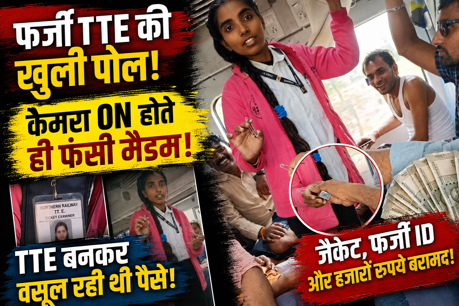 Jhansi Fraud TT: Woman posing as a fake TTE was collecting money on the train