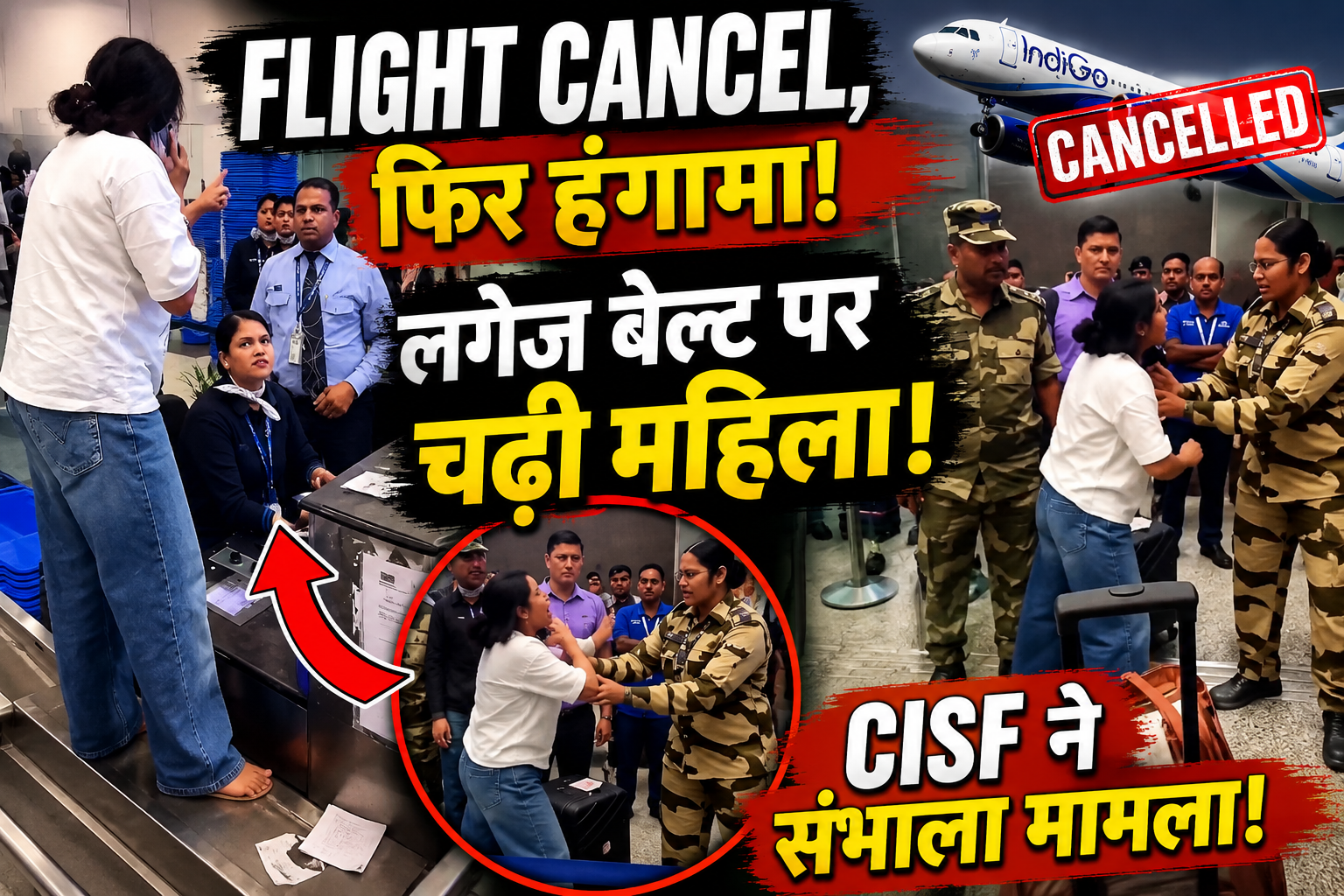 Bhubaneswar Airport Viral Video: A video showing a female passenger creating a scene